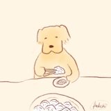 餃子と犬
